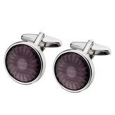 ALPINE Cat Eye/ Fiber Optic Glass Cuff Links SC54